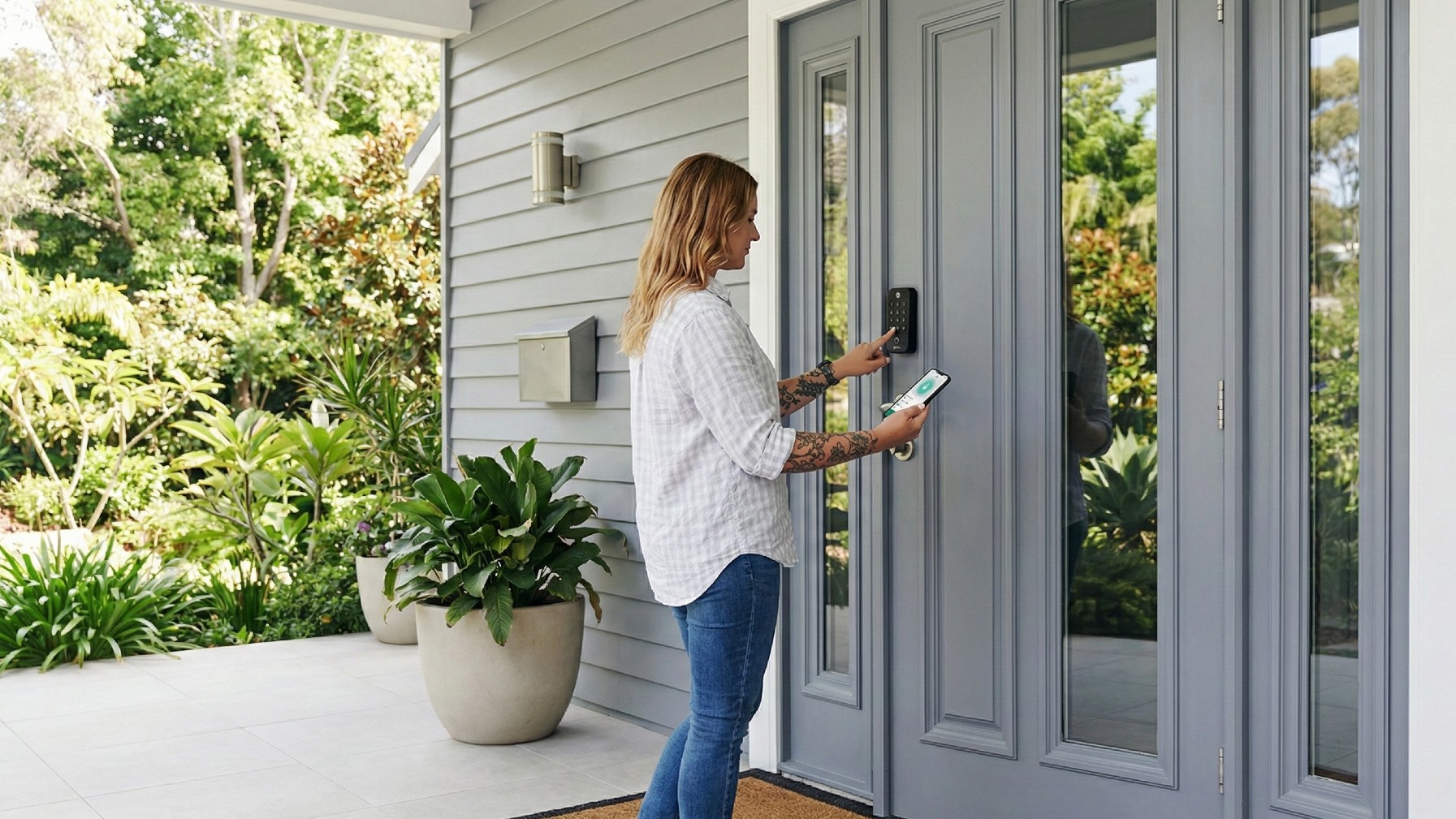 app controlled smart door lock